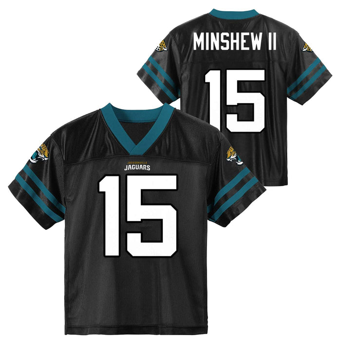 Outerstuff Gardner Minshew Jacksonville Jaguars #15 Youth 8-20 Black Home Player Jersey (10-12)