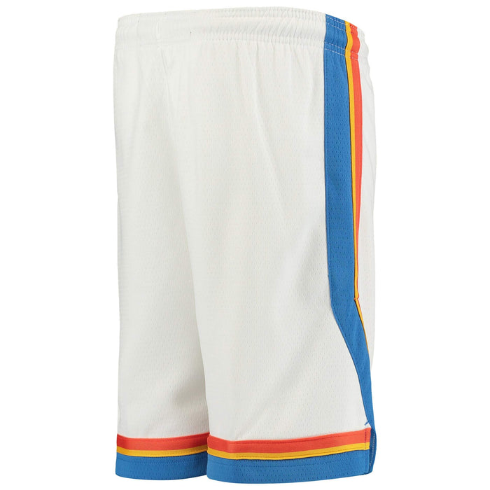 Oklahoma City Thunder Youth 8-20 Official Swingman Performance Shorts (Youth - Small, Oklahoma City Thunder Aqua City Edition Shorts)