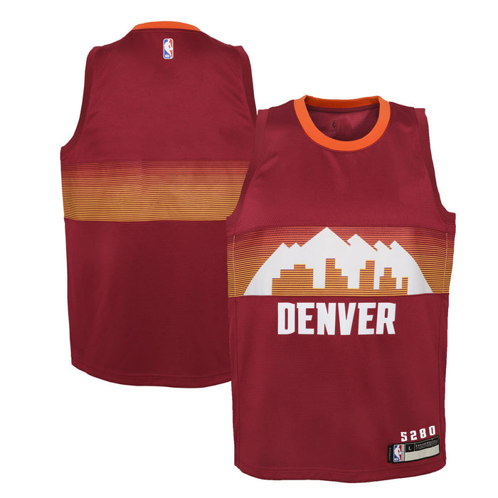 Outerstuff Denver Nuggets Blank Burgundy Infants Toddler City Edition Jersey (18 Months)