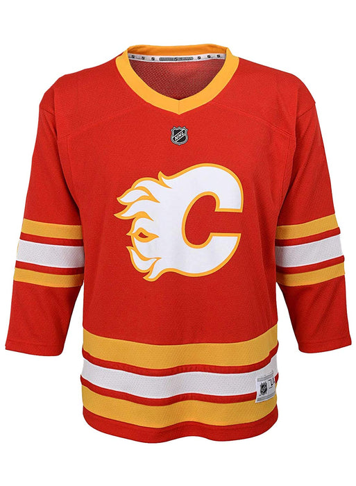 Outerstuff Calgary Flames Red Yellow Blank Infants Toddler Alternate Replica Jersey (12-24 Months)