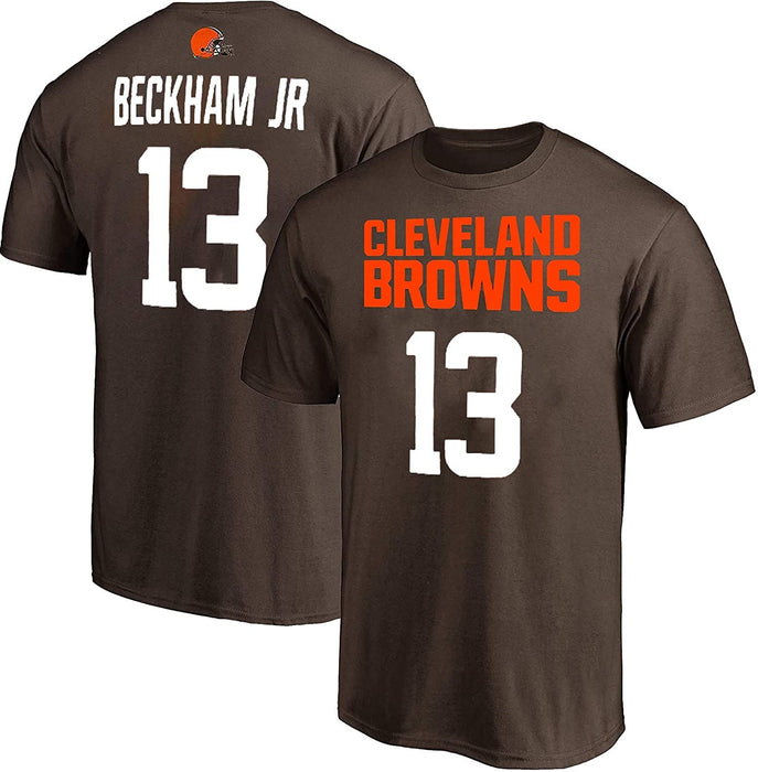 Odell Beckham Jr Cleveland Browns #13 Black Youth 8-20 Mainliner Name and Number T-Shirt (Medium)