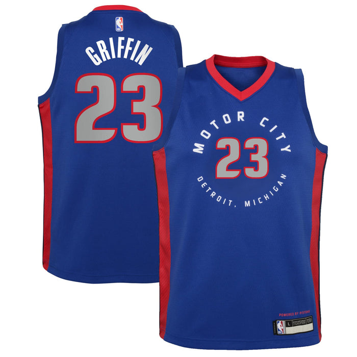 Blake Griffin Detroit Pistons #23 Youth 8-20 Blue City Edition Swingman Jersey (14-16)