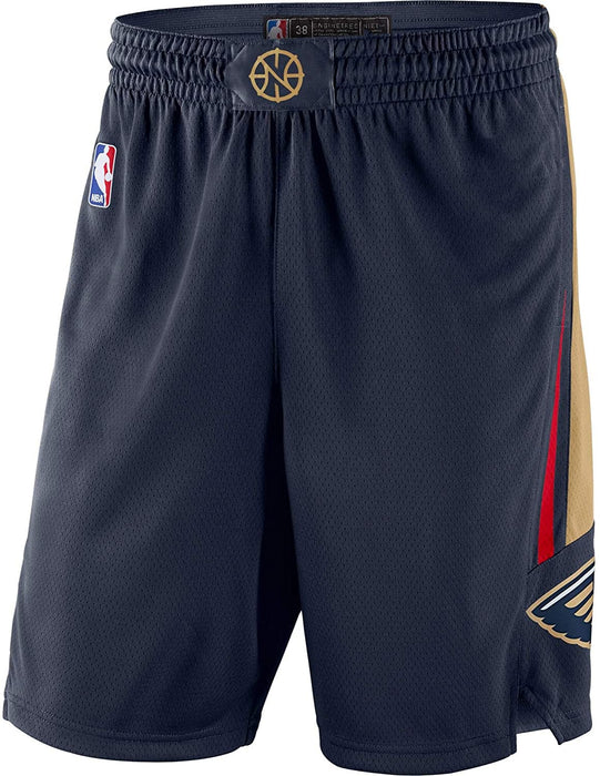 New Orleans Pelicans Youth 8-20 Official Swingman Dri-Tek Performance Shorts (Youth - Small, New Orleans Pelicans Navy Icon Edition Shorts)