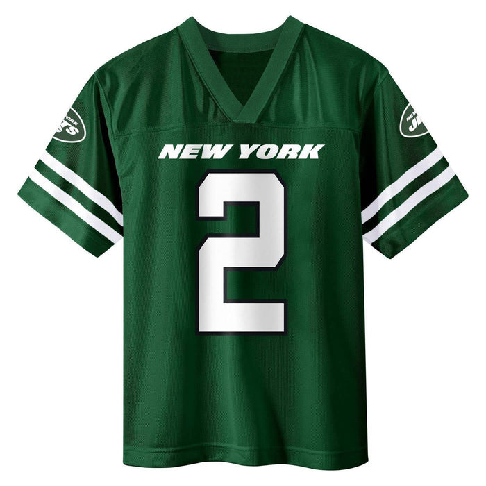 Zach Wilson New York Jets #2 Green Kids 4-7 Home Player Jersey (4)