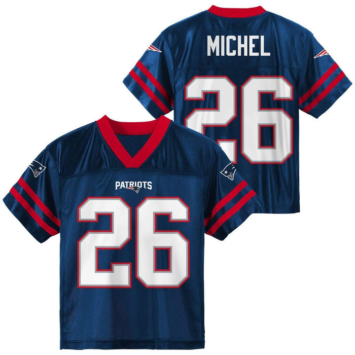 Sony Michel New England Patriots Navy #26 Youth 4-20 Home Player Jersey (Small)