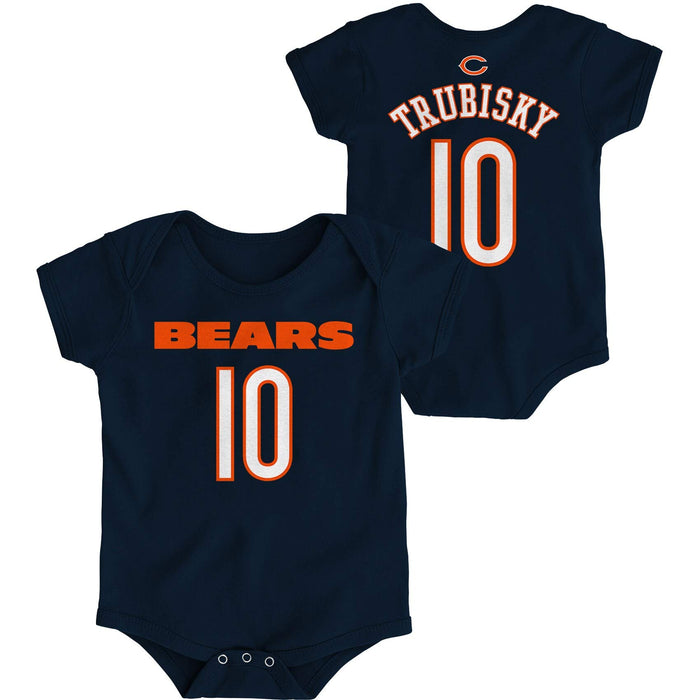 Outerstuff NFL Newborn Infants Team Color Name and Number Bodysuit Creeper (18 Months, Christian McCaffrey Carolina Panthers Home Black)