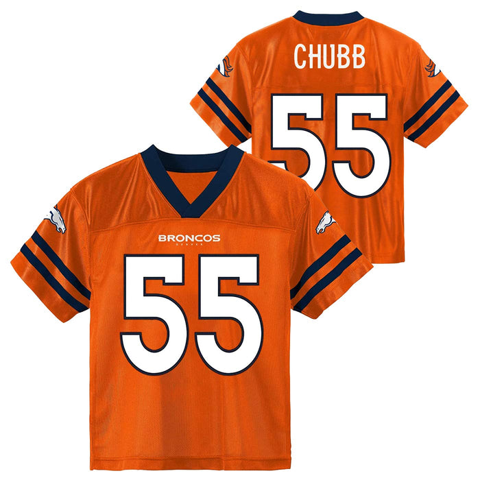 Bradley Chubb Denver Broncos #55 Orange Youth 4-20 Home Player Jersey (X-Large)