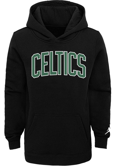 Outerstuff NBA Youth 8-20 Statement Edition Pullover Sweatshirt Hoodie (Boston Celtics Black, Small)