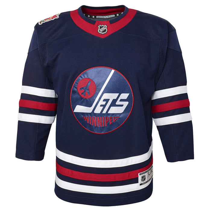 NHL Kids Youth 4-20 Blank Home Alternate Away Premier Team Jersey (Edmonton Oilers Alternate Navy, 4-7)