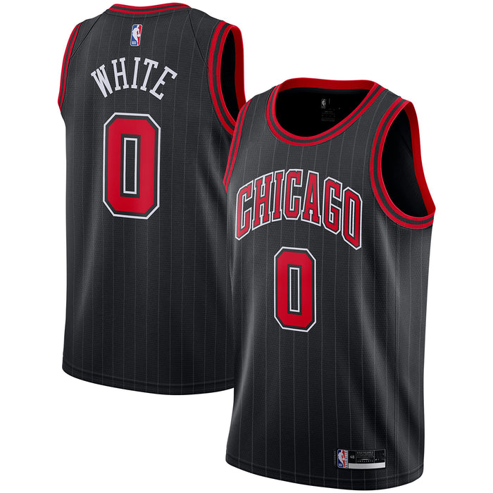 Outerstuff Chicago Bulls White #0 Youth 8-20 Black Statement Edition Swingman Jersey (4)