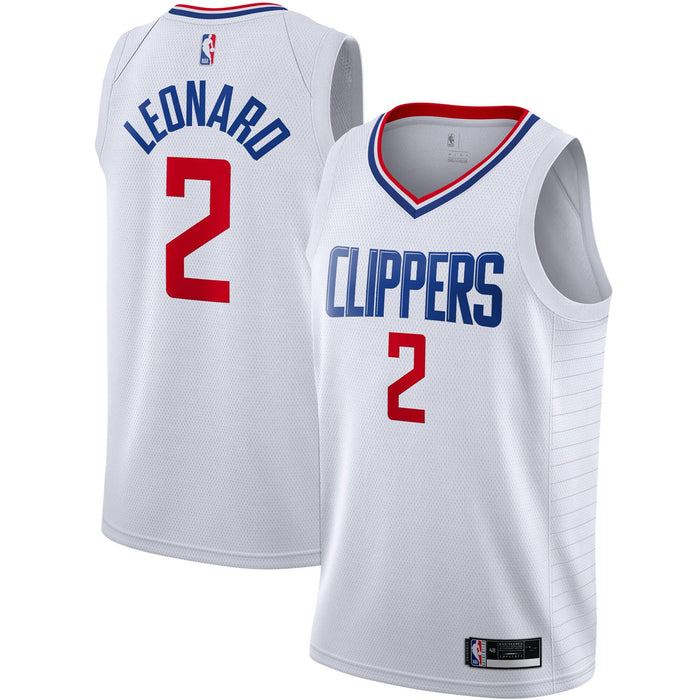 Outerstuff Kawhi Leonard Los Angeles Clippers #2 Youth 8-20 White Association Edition Swingman Jersey (8)