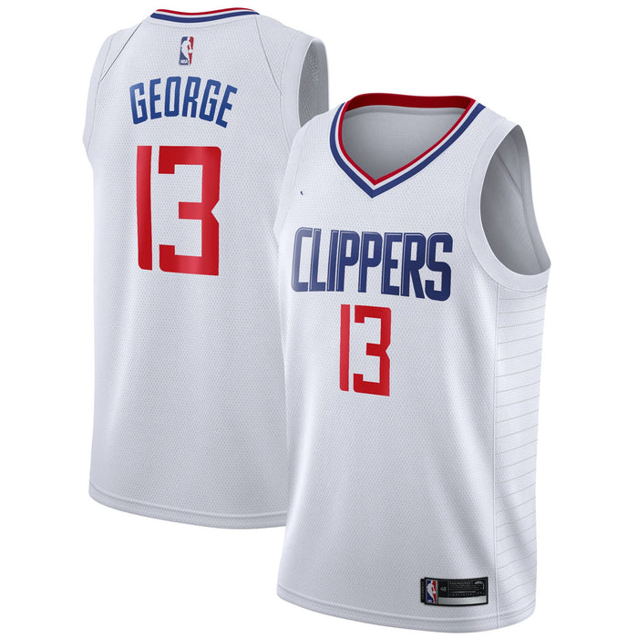 Paul George Los Angeles Clippers #13 Youth 8-20 White Association Edition Swingman Jersey (8)