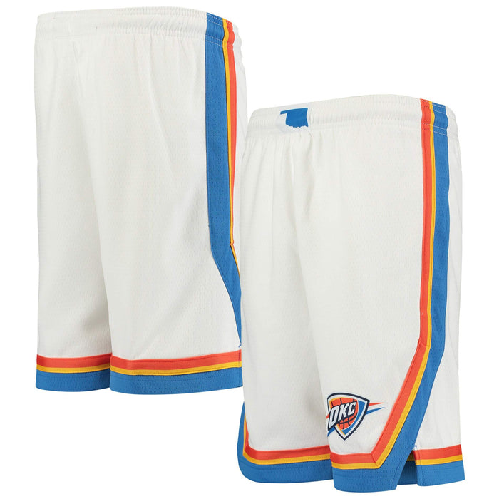 Oklahoma City Thunder Youth 8-20 Official Swingman Performance Shorts (Youth - Small, Oklahoma City Thunder Aqua City Edition Shorts)