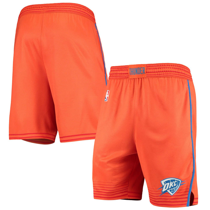 Oklahoma City Thunder Youth 8-20 Official Swingman Performance Shorts (Youth - Small, Oklahoma City Thunder Aqua City Edition Shorts)