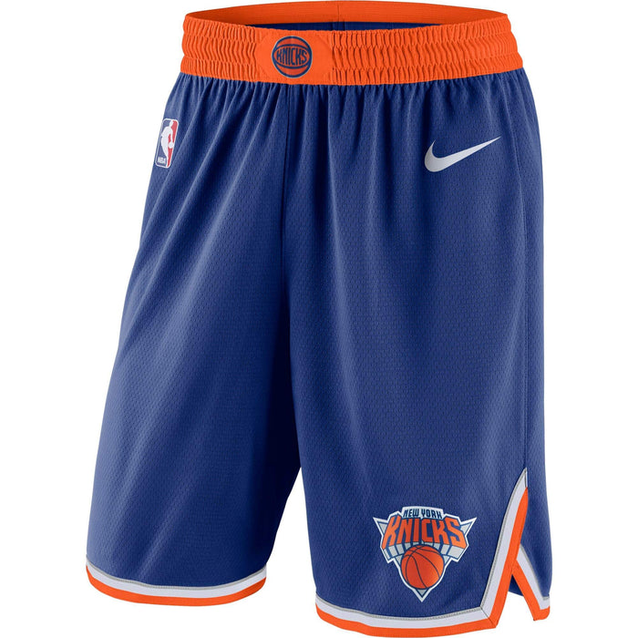 New York Knicks Youth 8-20 Official Swingman Dri-Tek Performance Shorts (Youth - Small, New York Knicks Blue Statement Edition Shorts)