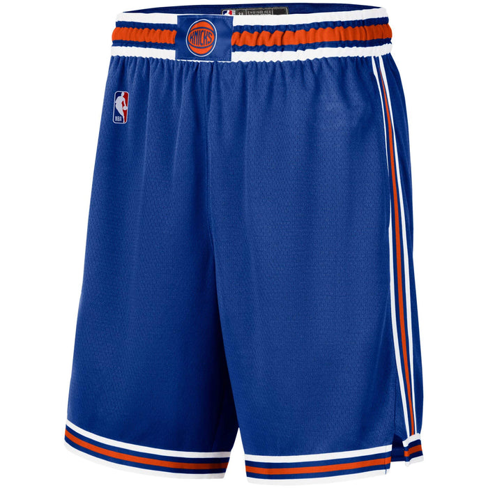 New York Knicks Youth 8-20 Official Swingman Dri-Tek Performance Shorts (Youth - Small, New York Knicks Blue Statement Edition Shorts)