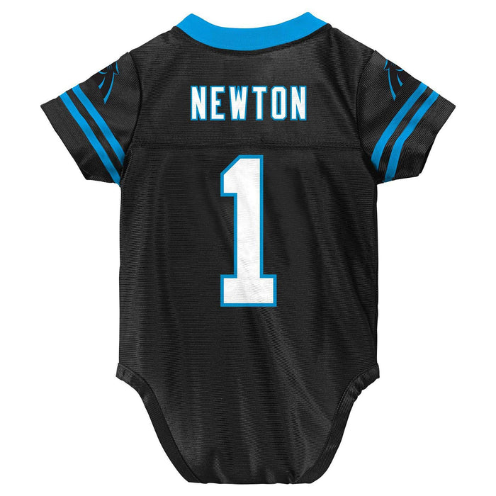 Outerstuff Cam Newton Carolina Panthers #1 Black Newborn Home Player Jersey (3/6 Months)