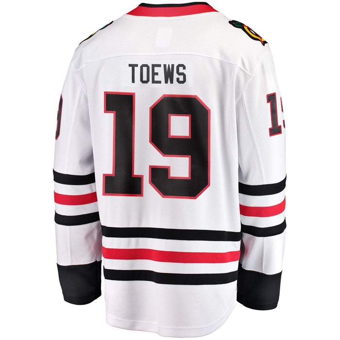 Jonathan Toews Chicago Blackhawks #19 White Youth Away Premier Jersey (Large/X-Large 14-20)