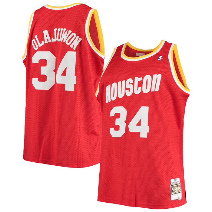 Hakeem Olajuwon Houston Rockets #34 Red Infants Soul Hardwood Classic Swingman Jersey (18 Months)