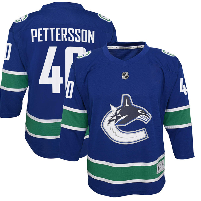 Outerstuff Elias Pettersson Vancouver Canucks Blue #40 Youth 8-20 Home Replica Jersey (14-20)