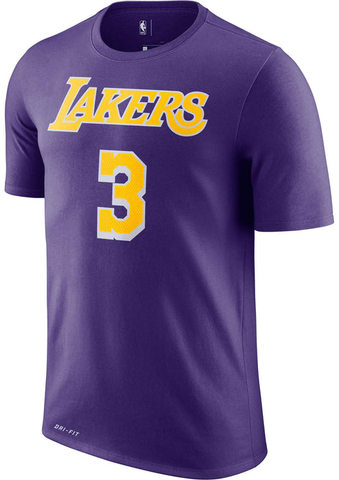 NBA Youth 8-20 Performance Dri Fit Statement Edition Name & Number Player T-Shirt (8, Anthony Davis Los Angeles Lakers Purple Statement Edition)