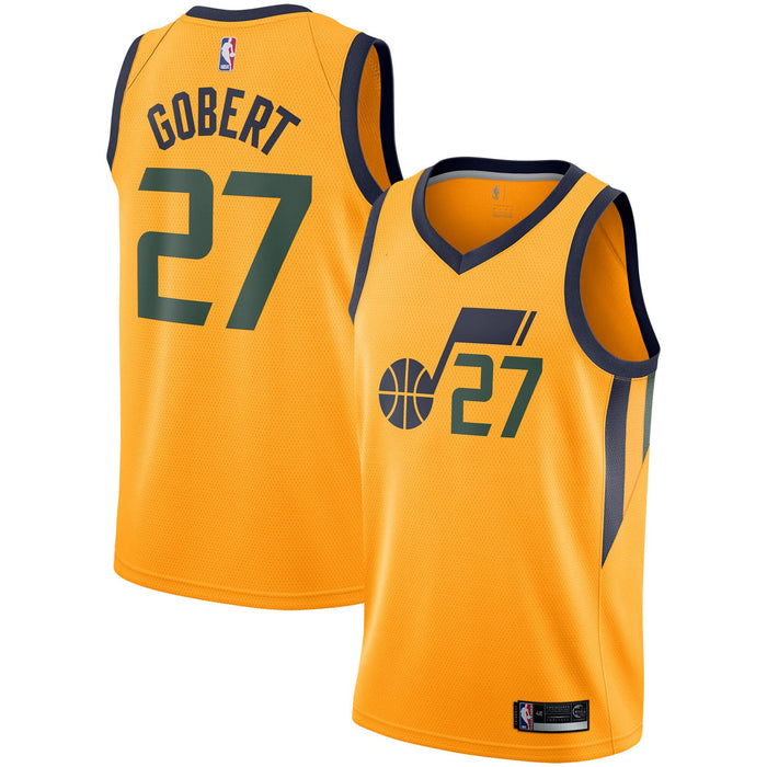 Outerstuff Rudy Gobert Utah Jazz #27 Youth 8-20 Yellow Statement Edition Swingman Jersey (8)