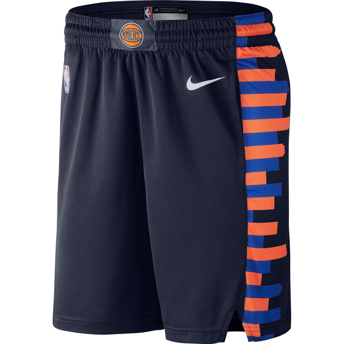 New York Knicks Youth 8-20 Official Swingman Dri-Tek Performance Shorts (Youth - Small, New York Knicks Blue Statement Edition Shorts)