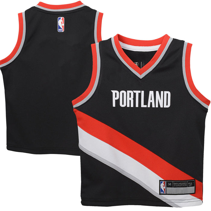 Portland Trail Blazers Blank Black Kids 4-7 Icon Edition Jersey (4)