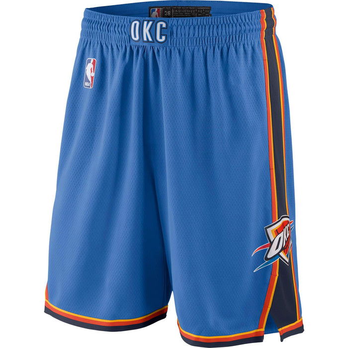 Oklahoma City Thunder Youth 8-20 Official Swingman Performance Shorts (Youth - Small, Oklahoma City Thunder Aqua City Edition Shorts)