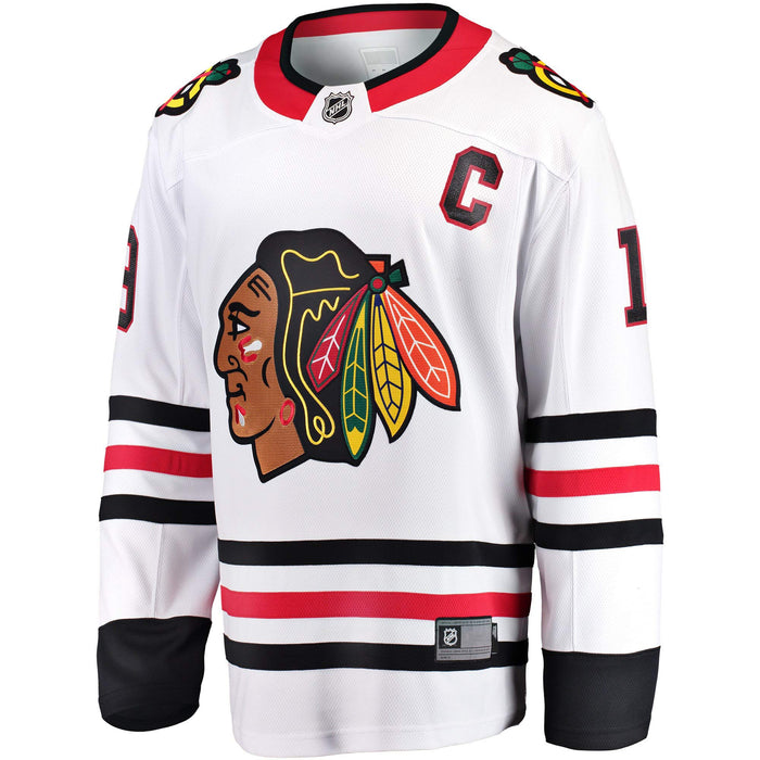 Jonathan Toews Chicago Blackhawks #19 White Youth Away Premier Jersey (Large/X-Large 14-20)