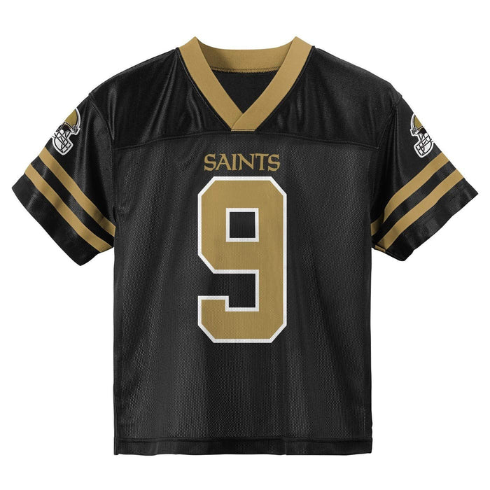 Outerstuff Drew Brees New Orleans Saints #9 Black Kids Home Player Jersey (4)