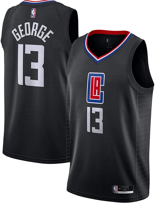 Paul George Los Angeles Clippers #13 Kids 4-7 Black Statement Edition Jersey (4)