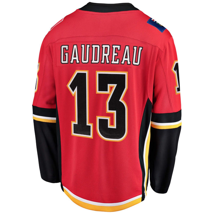 Outerstuff Johnny Gaudreau Calgary Flames Red #13 Youth Home Premier Jersey (Small/Medium 8-12)