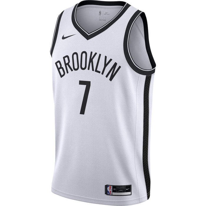 Outerstuff Kyrie Irving Brooklyn Nets #11 Youth 8-20 White Association Edition Swingman Jersey (8)