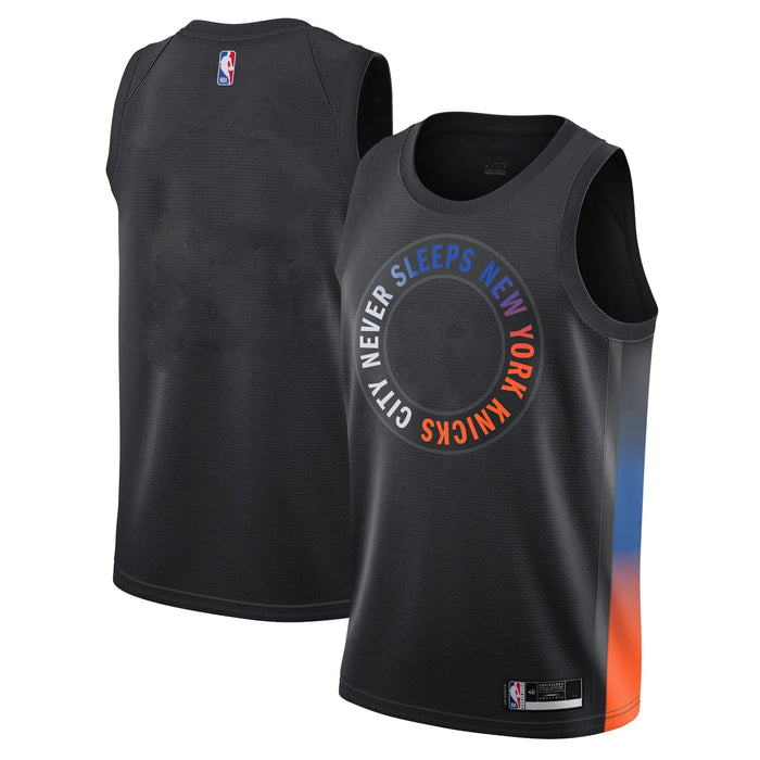 New York Knicks Black Blank Kids 4-7 City Edition Jersey (4)