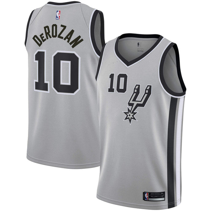 DeMar DeRozan San Antonio Spurs #10 Official Youth 8-20 Swingman Jersey (Medium 10/12, Demar DeRozan San Antonio Spurs Gray Statement Edition)