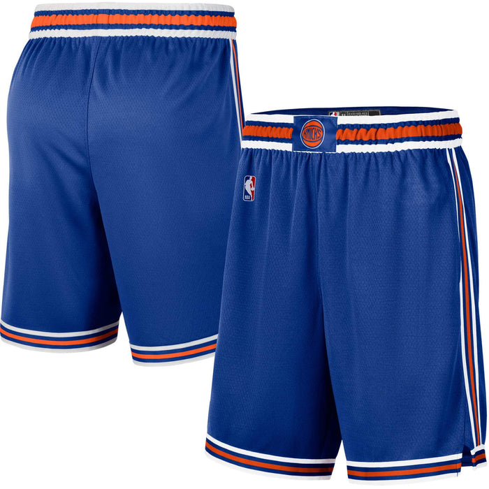 New York Knicks Youth 8-20 Official Swingman Dri-Tek Performance Shorts (Youth - Small, New York Knicks Blue Statement Edition Shorts)