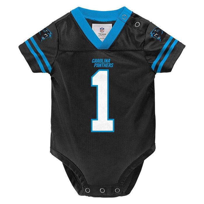 Outerstuff Cam Newton Carolina Panthers #1 Black Newborn Home Player Jersey (3/6 Months)