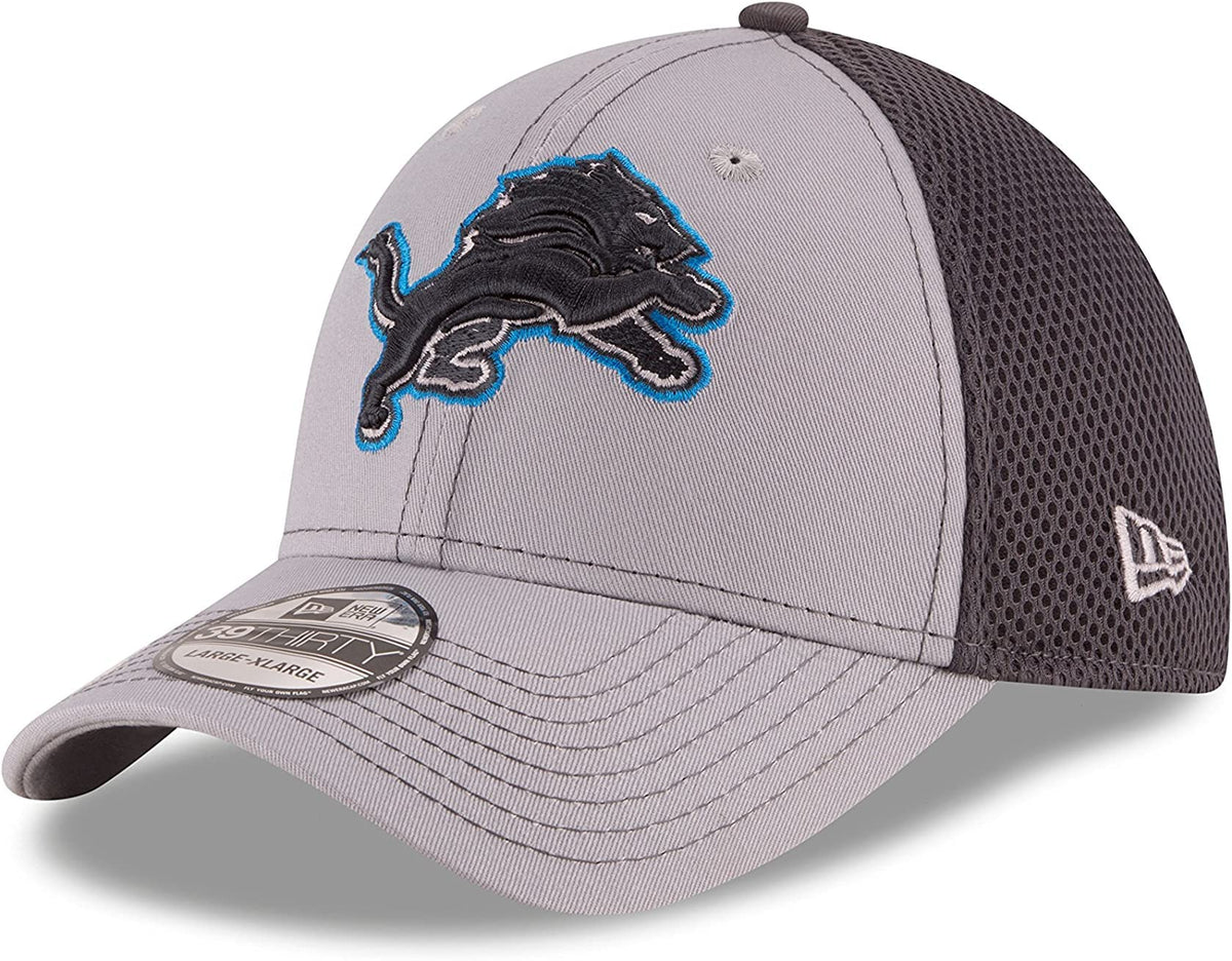 Detroit Lions New Era Team Neo 39THIRTY Flex Hat - Gray