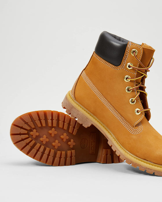 Timberland Women's 6" Premium Waterproof Boot, Wheat Nubuck