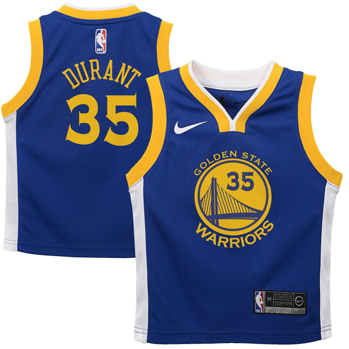 Kevin Durant Golden State Warriors Golden State Warriors #35 Blue Kids 4-7 Icon Edition Jersey (7)