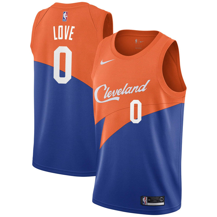 Kevin Love Cleveland Cavaliers #0 Youth 8-20 Blue Orange City Edition Swingman Jersey (14-16)