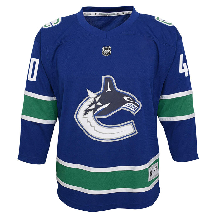 Outerstuff Elias Pettersson Vancouver Canucks Blue #40 Youth 8-20 Home Replica Jersey (14-20)