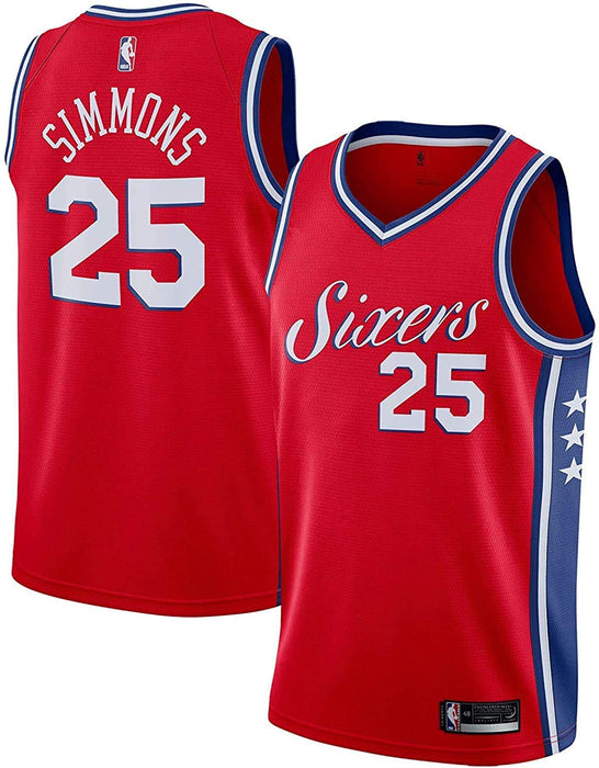 Ben Simmons Philadelphia 76ers #25 Red Toddler Statement Edition Jersey (2T)