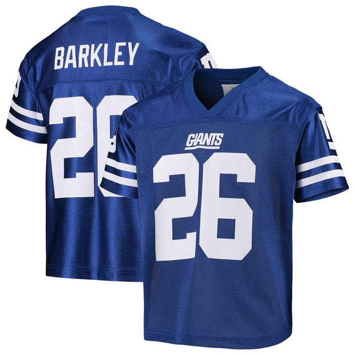 Saquon Barkley New York Giants #26 Blue Youth Player Home Jersey (Small 8)