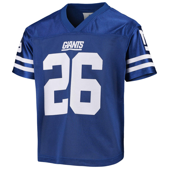 Saquon Barkley New York Giants #26 Blue Youth Player Home Jersey (Small 8)