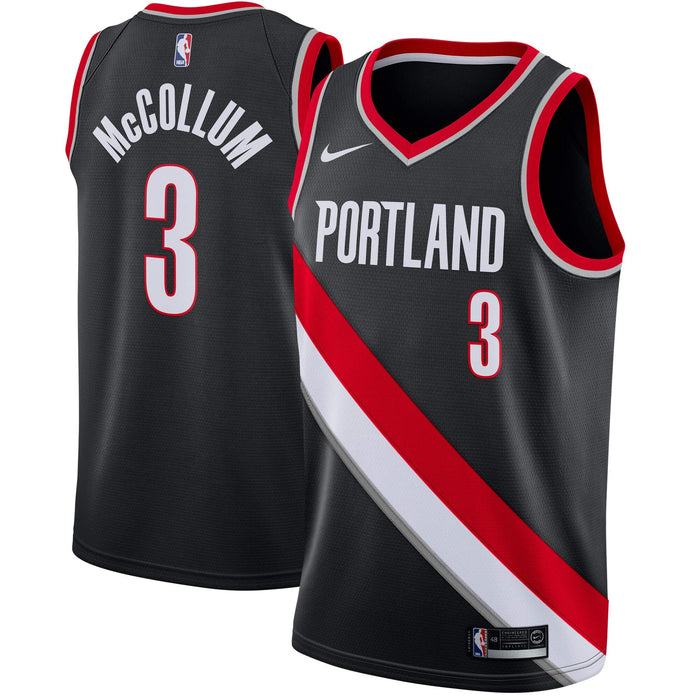 C.J. McCollum Portland Trail Blazers #3 Youth 8-20 Black Icon Edition Swingman Jersey (18-20)