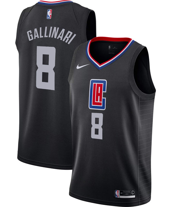 Outerstuff Danilo Gallinari Los Angeles Clippers #8 Black Youth Statement Edition Swingman Jersey (14-16)