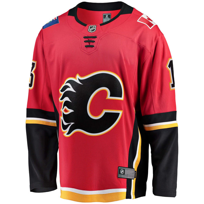 Outerstuff Johnny Gaudreau Calgary Flames Red #13 Youth Home Premier Jersey (Small/Medium 8-12)