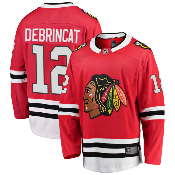 Alex DeBrincat Chicago Blackhawks #12 Red Youth Home Premier Jersey (Large/X-Large 14-20)